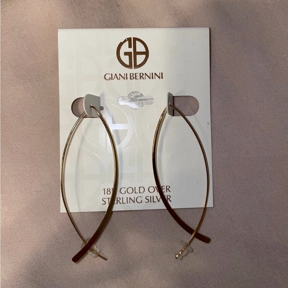 18k Gold Over Sterling Silver Earrings - Picture 2 of 4